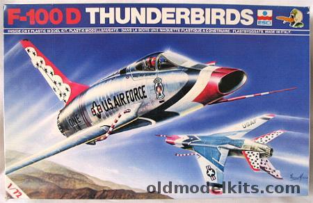 ESCI 1/72 TWO Thunderbirds F-100D Super Saber, 9024 plastic model kit